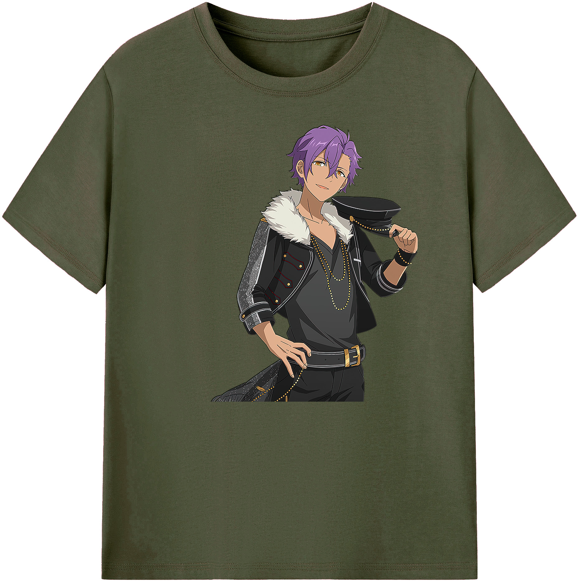 （画像用） あんさんぶるスターズ! Ensemble Stars 綿100％ メンズ半袖Tシャツ｜肌触りやわらか＆通気性